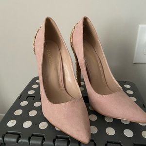 Suede heels